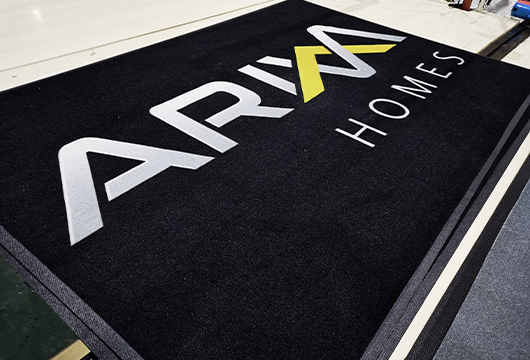 rubber Mat  floor 100% Nylon Logo Mat