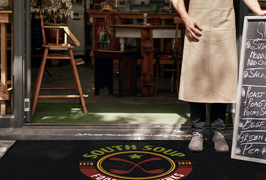 rubber Mat floor 100% Nylon Logo Mat