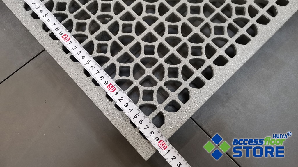 55% Airflow Aluminum Grille Access Floor Panels - Huiya Raised Floor