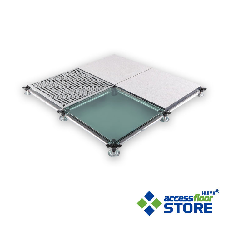 Glass Raised Floor Tiles - Huiya Access Floor