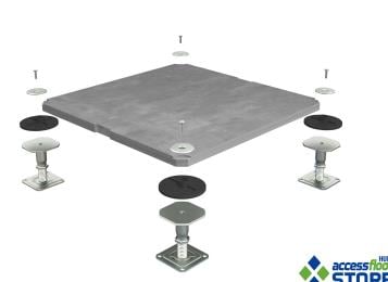 Concrete Raised Access Floor Panel (GRC Raised Floor Tile) Advantages and Applications In Outdoor & Indoor