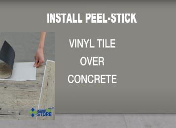 How To Install Peel and Stick Vinyl Tile on Concrete Floor | Self-Stick Vinyl Tile Installation