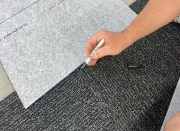 Commercial Carpet Wall Edge & Corner Apply Tips: How To Cut & Install Carpet Tiles to Wall Edges